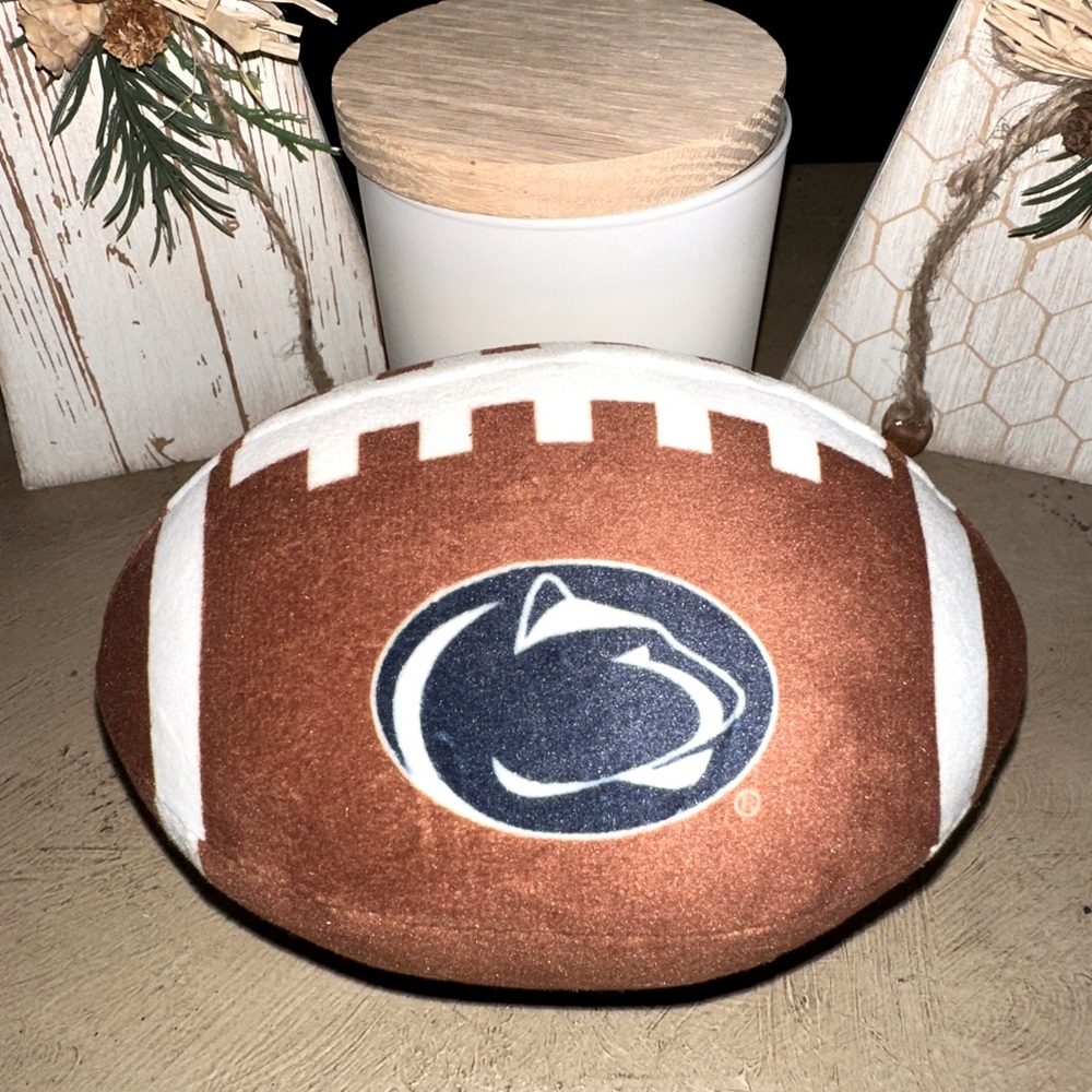 Dog Toy Penn State Officially Licensed NCAA Football  with Squeaker, Durable~New